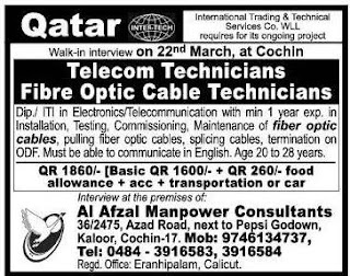 Qatar Telecom Technician