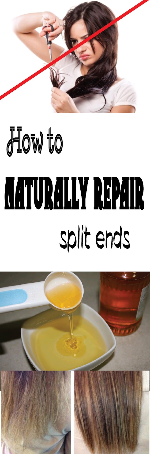 How to naturally repair split ends