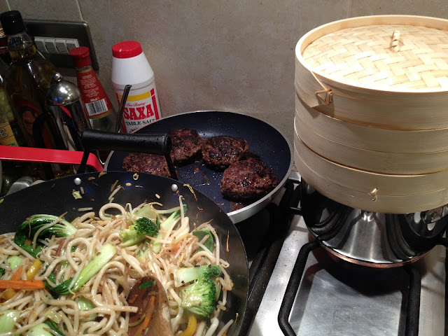 Making Jamie Oliver Black Bean Burgers