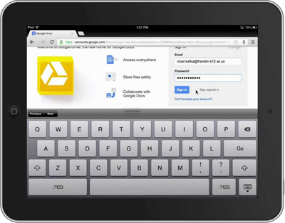 Google Drive for iPad