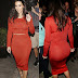 Kim Kardashian and her beautiful curves in red dress