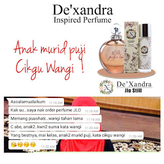 Testimoni DEXANDRA,Perfume Dexandra