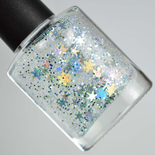 winter nail polish snow globe charm