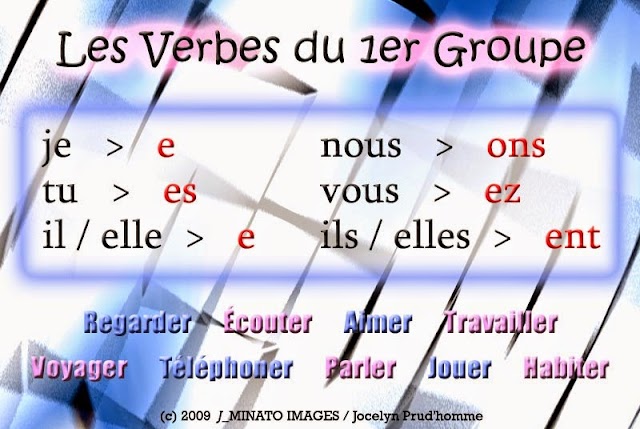 apprendre les verbes de premier groupe 