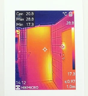 HIKMICRO(ハイクマイクロ) サーモグラフィーカメラ B20で撮影した画像を印刷した用紙