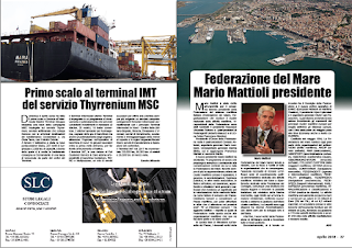 APRILE 2018 PAG. 36 - Primo scalo al terminal IMT del servizio Thyrrenium MSC