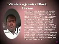 Zariab is a black Men
