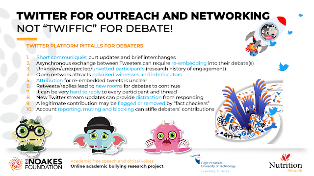 TWITTER FOR OUTREACH AND NETWORKING NOT “TWIFFIC” FOR DEBATE!