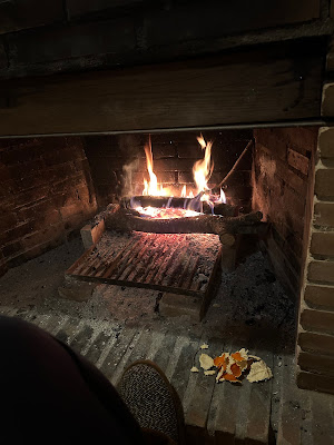 Picture of the fireplace