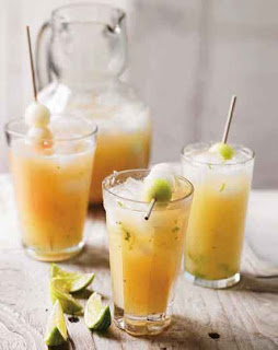 Melon Spritzers, Grown-up limeade, and Peach Punch