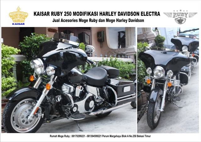 CLASSIC BIKERS SHOP HASIL MODIFIKASI MOTOR KAISAR RUBY 