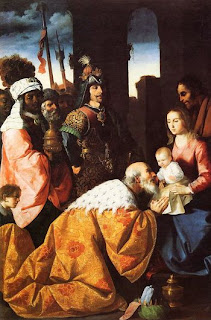 Francisco Zurbarán (1598-1664) - La doración de los Reyes