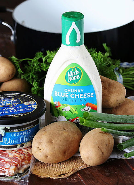 Bacon & Blue Cheese Potato Salad Ingredients Image