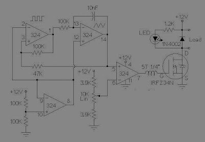 Rangkaian PWM Motor/Light Controller