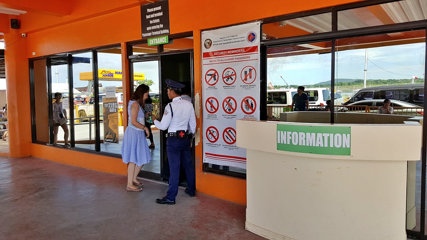 Passenger Terminal Entrance at Tagbilaran Seaport, Bohol