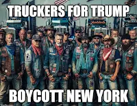 Maga Truckers For Trump Boycote New York City Feb 2024