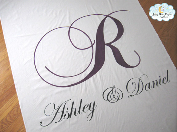 Wedding Aisle Runner for Ashley This was the perfect design for Ashley's