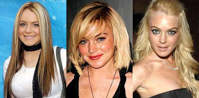 lindsay lohan hair colour