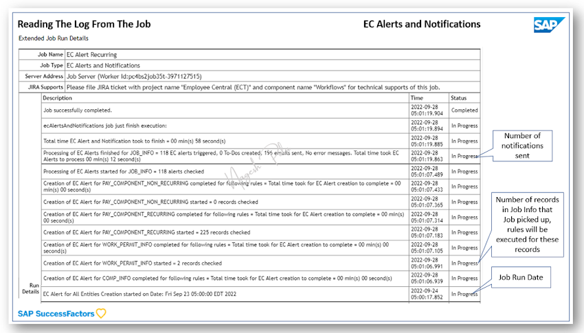 Reading the logs from the Provisioning Job