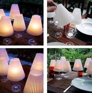 DIY: viinilasi Candle Lamppu