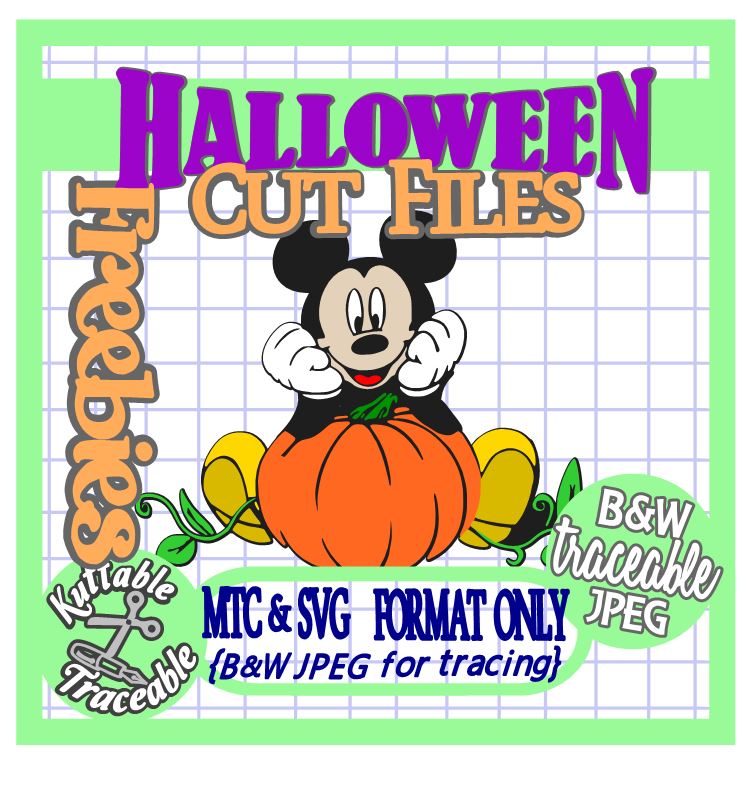 Download The Scrapoholic : Free MTC & SVG Cut Files! {Mickey & Pumpkin}