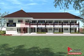 Contoh Desain Gedung Sekolah 2 Lantai