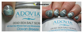 mani inspired by Adovia Dead Sea Salt Scrub