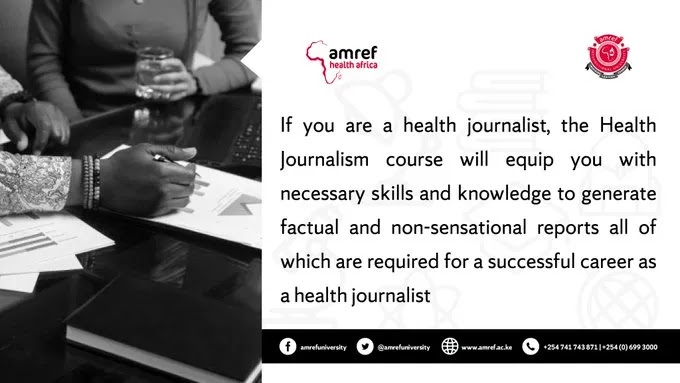 Twitter AMREF Health Journalism Scholarship 2022 for African Students