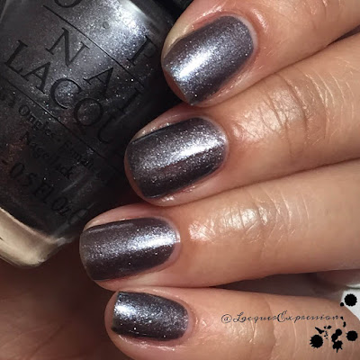 Swatch of No More Mr Knight Sky nail polish by OPI