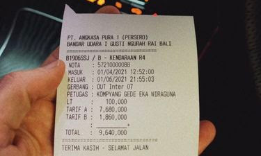 Heboh Bayar Parkir di Bandara Ngurah Rai Rp 9,6 Juta, Begini Faktanya