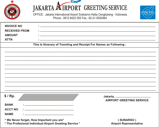 Logo Jakarta Airport Greeting Service - Desain Grafis 