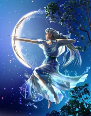 Selene, Greek goddess of the moon: Artemis-Diana although not for long in my