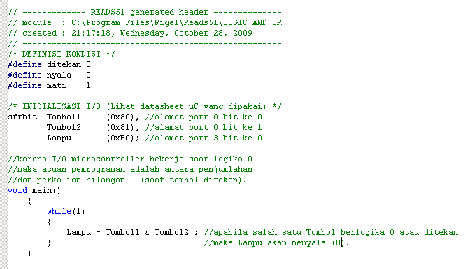 contoh aplikasi logika AND