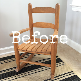 Rocking Chair Makeover Before & After