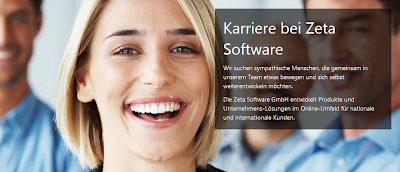 Das Bild zeigt die Stellenausschreibung "Junior-Softwareentwickler" von Zeta Software