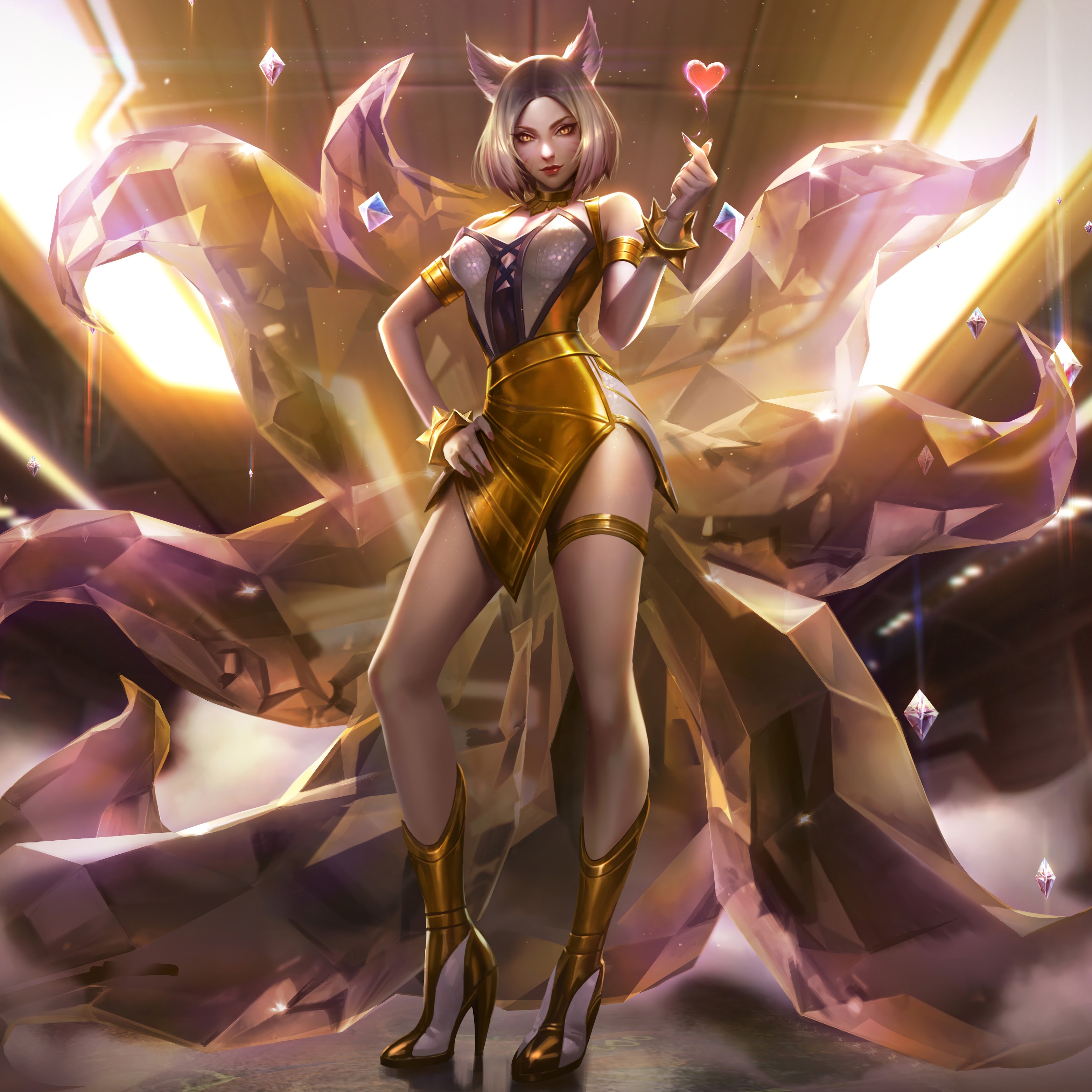 Ahri, K/DA, Prestige Edition, Splash Art, LoL, 8K, #54