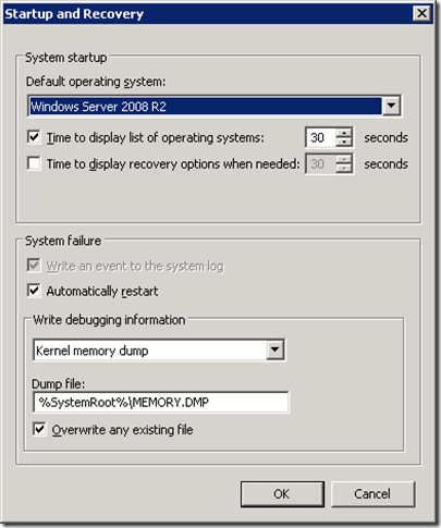 Windows 2008 System Startup