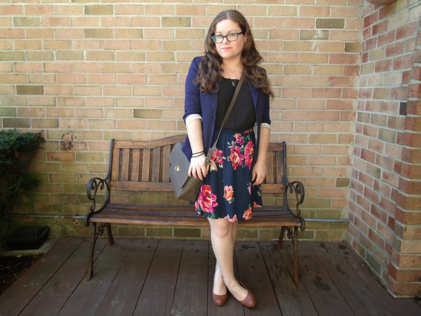 Blazer: Marshalls | Top: Forever 21 { cute option } | Skirt: Francesca ...