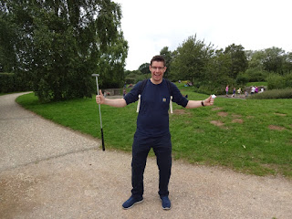 Richard Gottfried at the Coate Water Country Park Crazy Golf course in Swindon