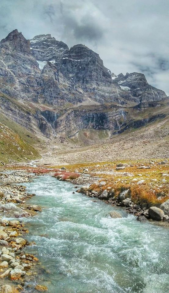 trek to Chitta Katha lake. Hari Parbat peak from Dak2. Hari Parbat Shounter valley