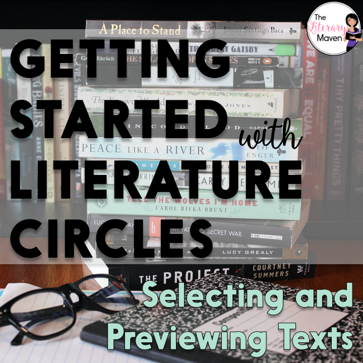 Running literature circles in your classroom may seem daunting. Find out how I select books to offer students and having them preview those choices.