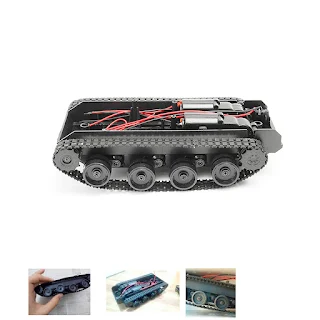 DIY Light Shock Absorbed Smart Tank Robot Chassis Car Kit With 130 Motor Arduino SCM