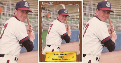 Karl Allaire 1990 Edmonton Trappers card