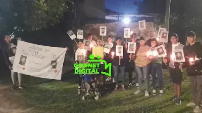 Manifestación en City Bell por justicia para Valentina Aguirre, joven fallecida en accidente de tránsito