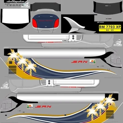 Livery Bussid Arjuna XHD Original SAN