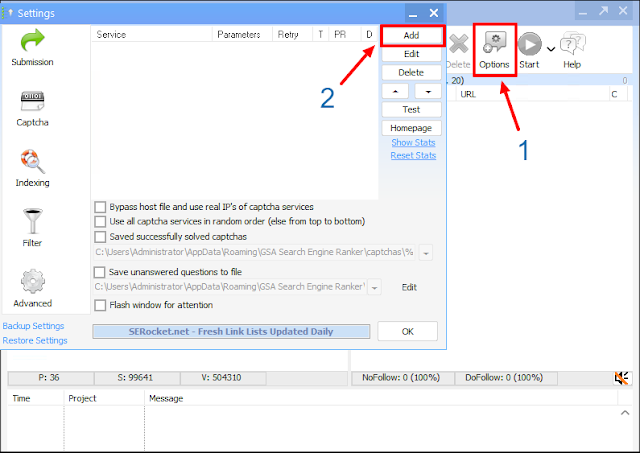 GSA search engine ranker with Captcha AI