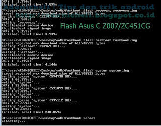 Proses Flash Asus C Z007/ZC451CG 