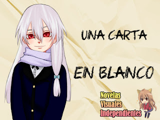 Visual novel "Una carta en blanco"