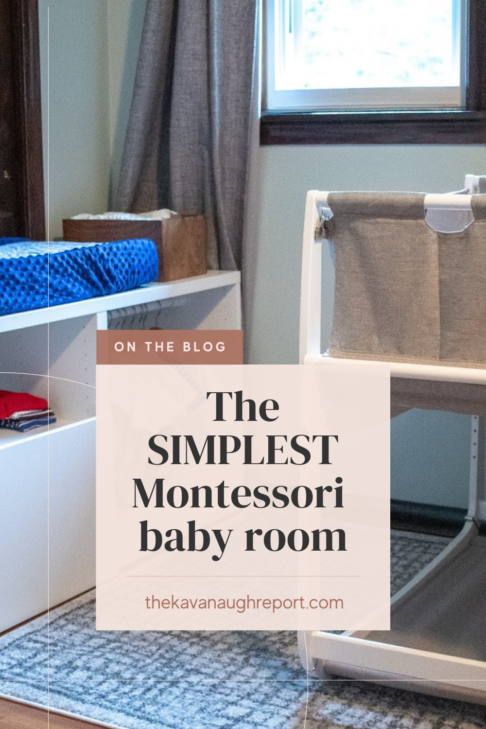 Montessori baby spaces don't have to be large or complex. Here's a look at our simple Montessori nursery featuring a roomy basinet, capsule wardrobe, and all the things newborns need to get their needs met.