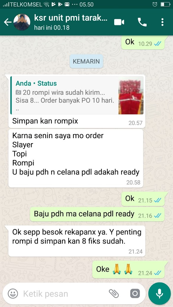 Kumpulan Testimoni Toko Online Atribut PMR